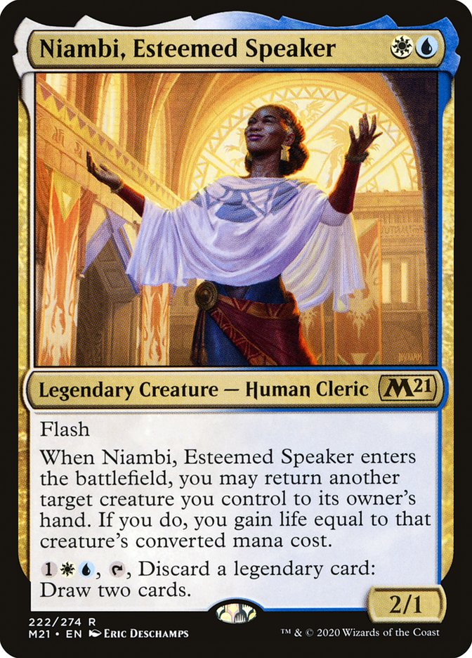 Niambi, Esteemed Speaker [Core Set 2021] Foil