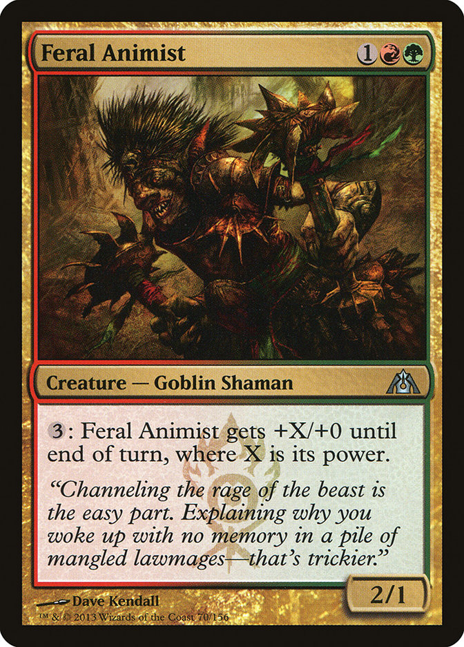 Feral Animist [Dragon's Maze] Foil