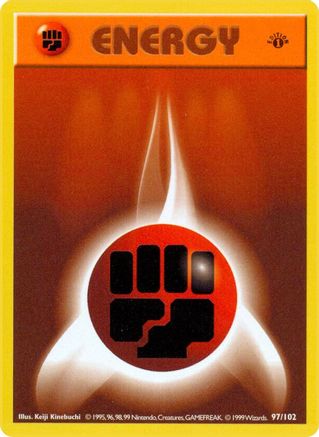 Fighting Energy (97/102) [Base Set Shadowless Unlimited]