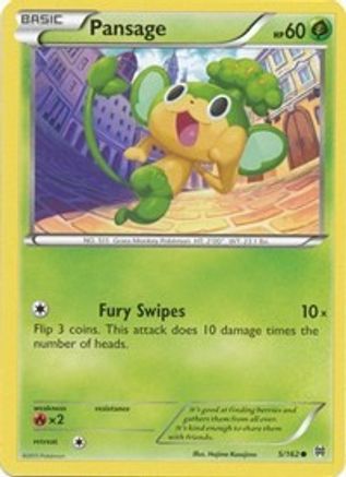 Pansage (5/162) [XY: BREAKthrough] Reverse Holofoil