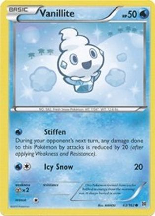 Vanillite (43/162) [XY: BREAKthrough] Reverse Holofoil