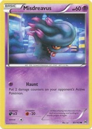 Misdreavus (65/162) [XY: BREAKthrough] Reverse Holofoil