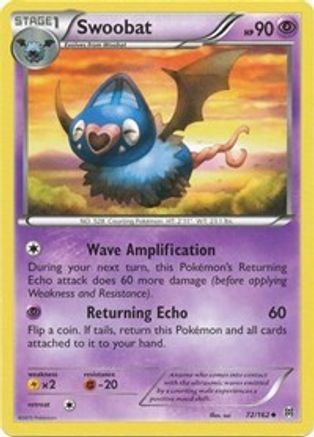 Swoobat (72/162) [XY: BREAKthrough] Reverse Holofoil