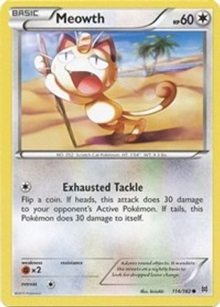 Meowth (114/162) [XY: BREAKthrough] Reverse Holofoil