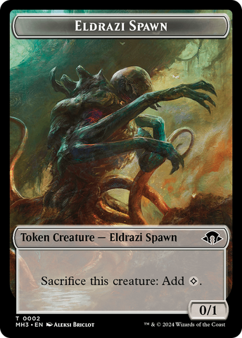 Eldrazi Spawn // Clue Double-Sided Token [Modern Horizons 3 Tokens]