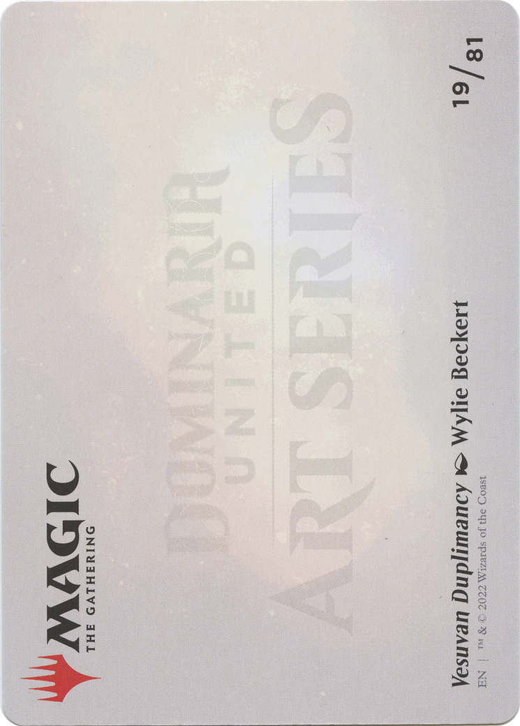 Vesuvan Duplimancy // Vesuvan Duplimancy  [Dominaria United Art Series] (Borderless) Foil