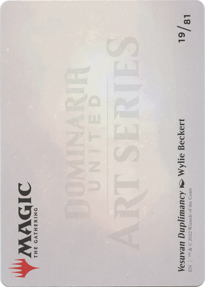 Vesuvan Duplimancy // Vesuvan Duplimancy  [Dominaria United Art Series] (Borderless) Foil