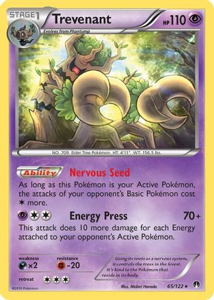 Trevenant (65/122) [XY: BREAKpoint] Reverse Holofoil