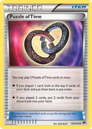 Puzzle of Time (109/122) [XY: BREAKpoint] Reverse Holofoil