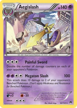 Aegislash (62/122) [XY: BREAKpoint] Reverse Holofoil