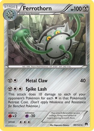Ferrothorn (80/122) [XY: BREAKpoint] Reverse Holofoil