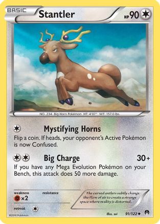 Stantler (91/122) [XY: BREAKpoint] Reverse Holofoil