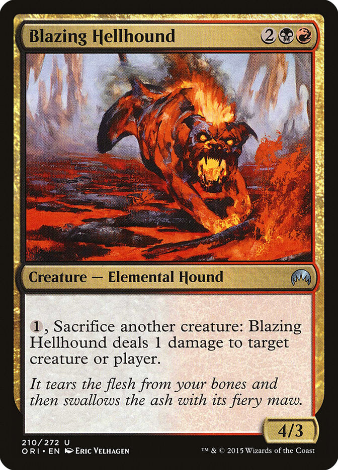 Blazing Hellhound [Magic Origins] Foil