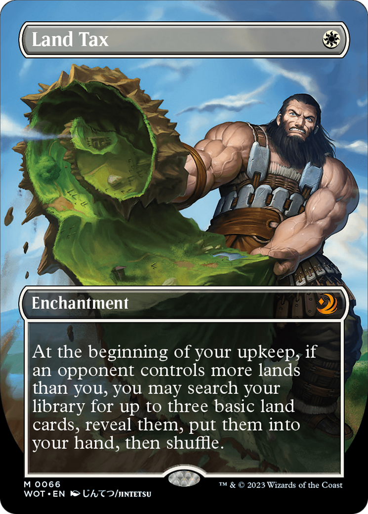 Land Tax (Anime Borderless) [Wilds of Eldraine: Enchanting Tales] Foil