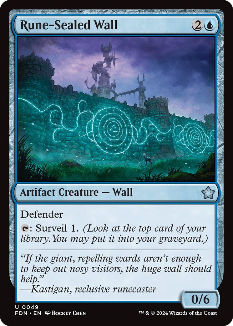 Rune-Sealed Wall [Foundations] Foil