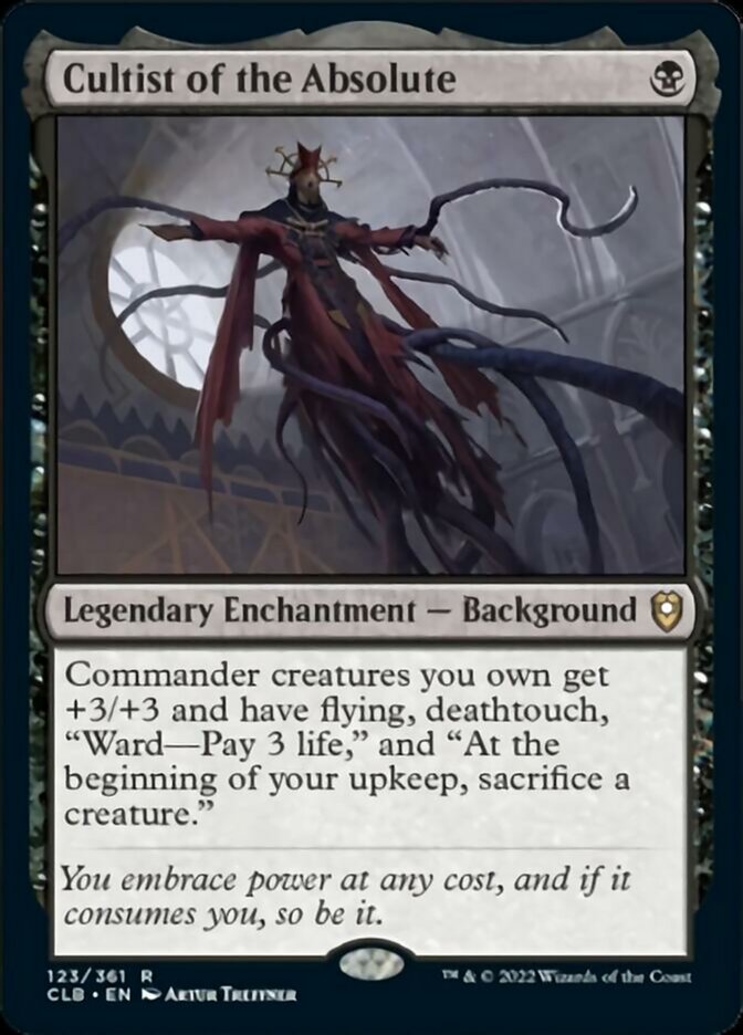 Cultist of the Absolute [Commander Legends: Battle for Baldur's Gate] Foil