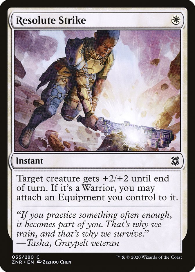 Resolute Strike [Zendikar Rising] Foil