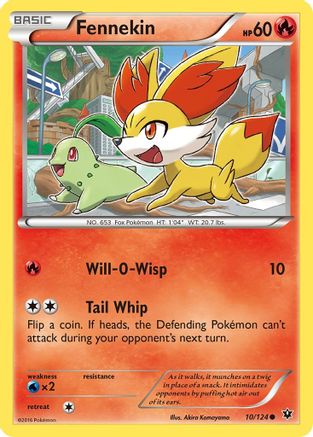 Fennekin (10/124) [XY: Fates Collide] Reverse Holofoil