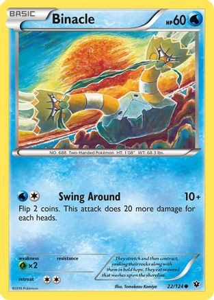 Binacle (22/124) [XY: Fates Collide] Reverse Holofoil