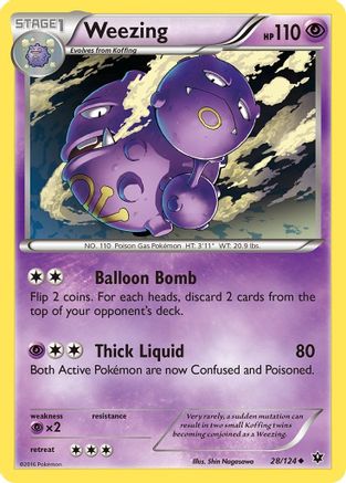 Weezing (28/124) [XY: Fates Collide] Reverse Holofoil