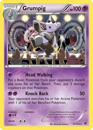 Grumpig (31/124) [XY: Fates Collide] Reverse Holofoil