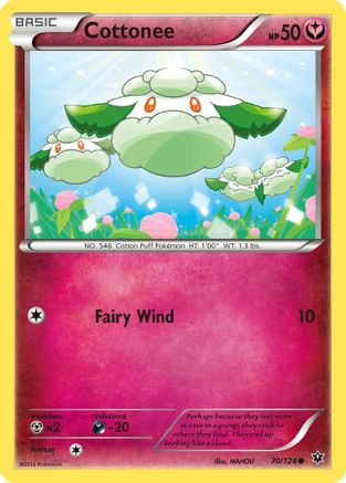Cottonee (70/124) [XY: Fates Collide] Reverse Holofoil