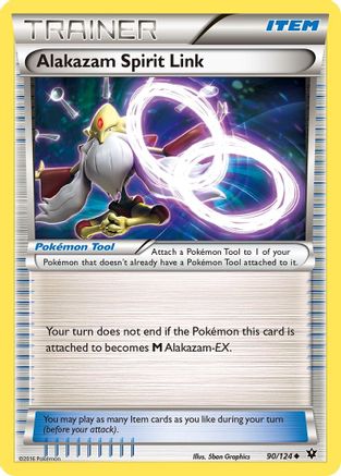 Alakazam Spirit Link (90/124) [XY: Fates Collide] Reverse Holofoil