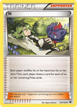 N (105/124) [XY: Fates Collide] Reverse Holofoil