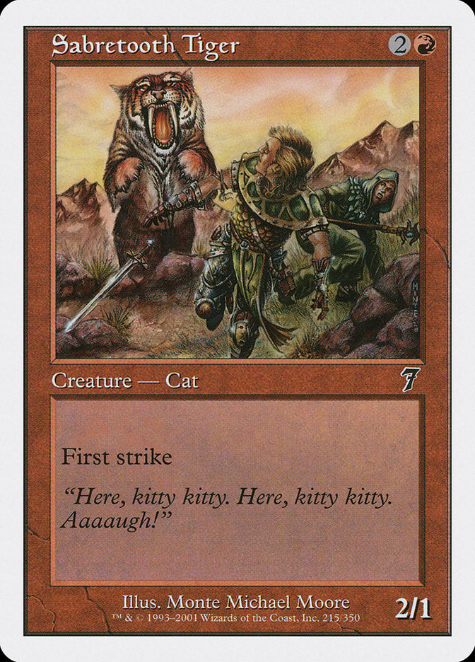 Sabretooth Tiger [Seventh Edition] Foil