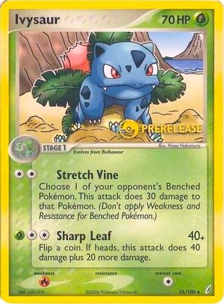 Ivysaur (35/100) (Prerelease Promo) [Nintendo: Black Star Promos] Holofoil