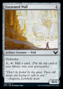 Excavated Wall [Strixhaven: School of Mages] Foil