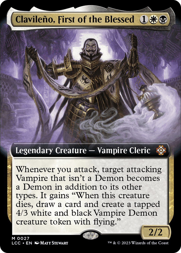 Clavileno, First of the Blessed (Extended Art) [The Lost Caverns of Ixalan Commander] Foil
