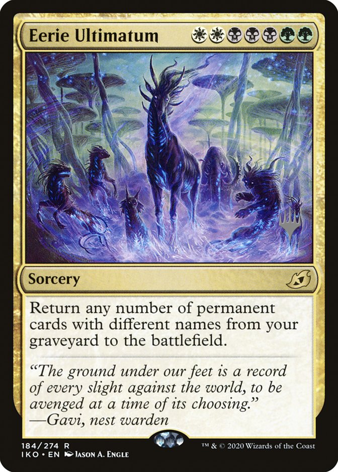 Eerie Ultimatum (Promo Pack) [Ikoria: Lair of Behemoths Promos] Foil