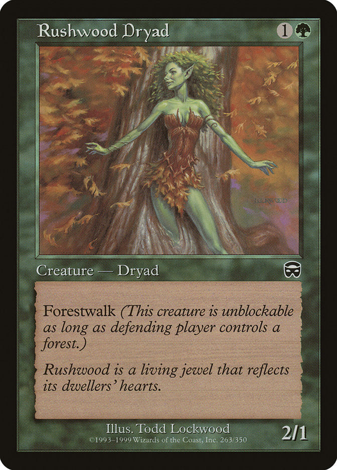 Rushwood Dryad [Mercadian Masques] Foil