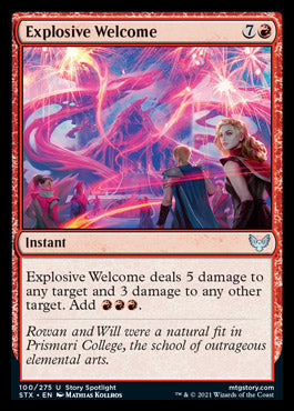 Explosive Welcome [Strixhaven: School of Mages] Foil
