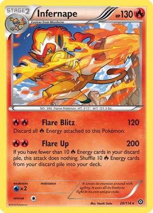 Infernape (20/114) [XY: Steam Siege] Reverse Holofoil