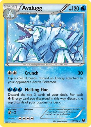 Avalugg (37/114) [XY: Steam Siege] Reverse Holofoil