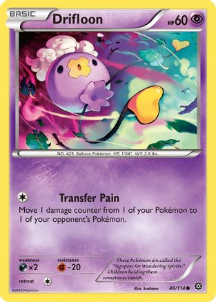 Drifloon (46/114) [XY: Steam Siege] Reverse Holofoil
