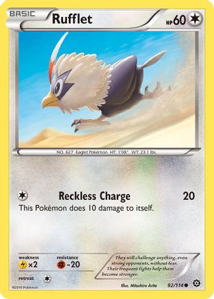 Rufflet (92/114) [XY: Steam Siege] Reverse Holofoil