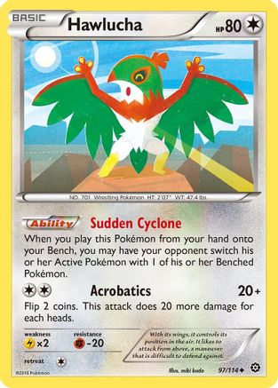 Hawlucha (97/114) [XY: Steam Siege] Reverse Holofoil
