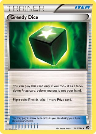 Greedy Dice (102/114) [XY: Steam Siege] Reverse Holofoil