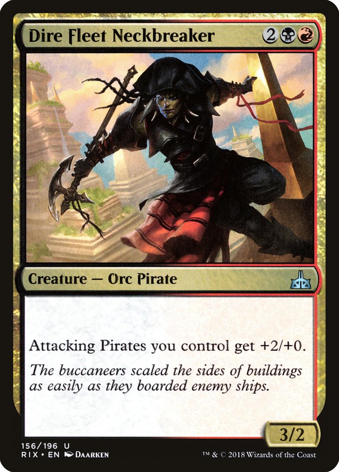 Dire Fleet Neckbreaker [Rivals of Ixalan] Foil