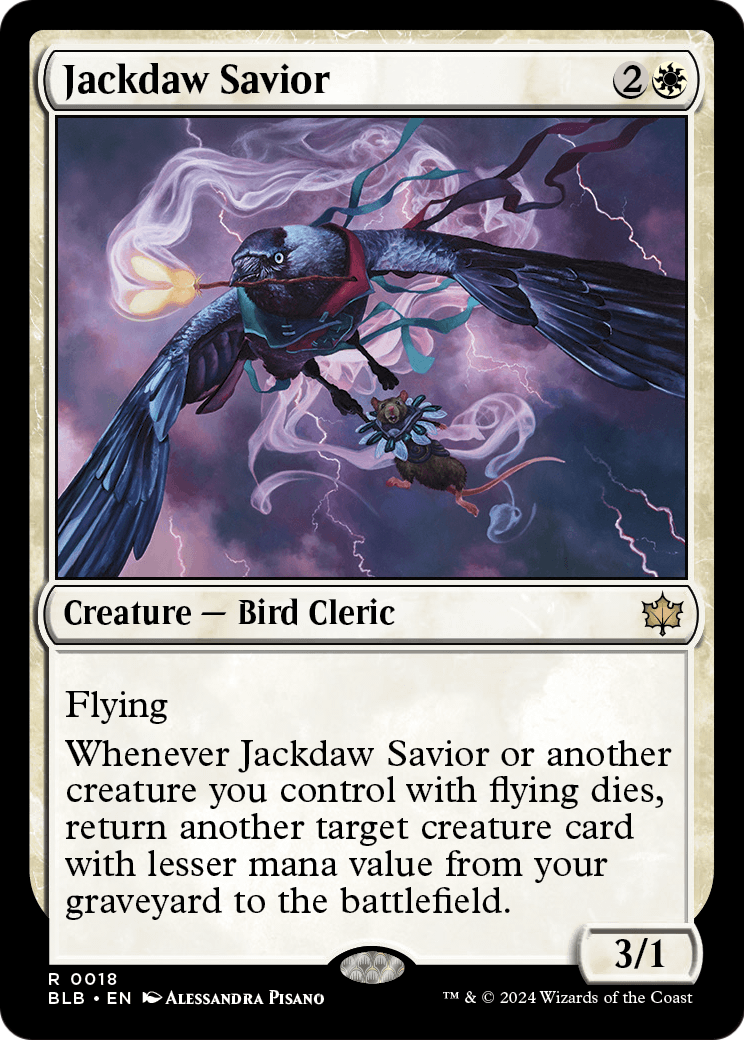 Jackdaw Savior [Bloomburrow] Foil