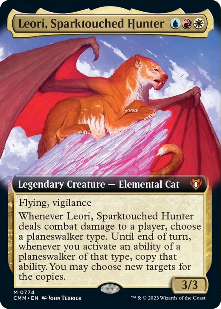 Leori, Sparktouched Hunter (Extended Art) [Commander Masters] Foil