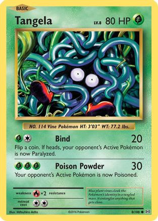 Tangela (8/108) [XY: Evolutions] Reverse Holofoil