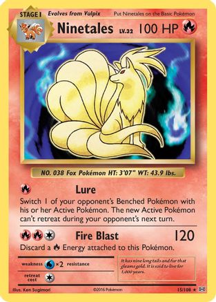 Ninetales (15/108) [XY: Evolutions] Reverse Holofoil