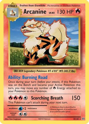 Arcanine (18/108) [XY: Evolutions] Reverse Holofoil