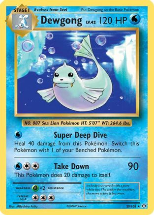 Dewgong (29/108) [XY: Evolutions] Reverse Holofoil