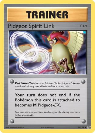 Pidgeot Spirit Link (81/108) [XY: Evolutions] Reverse Holofoil