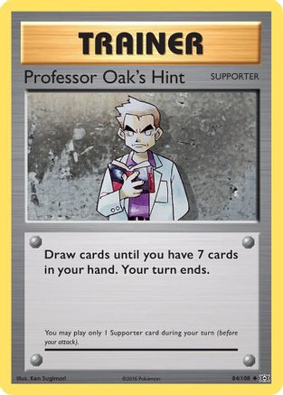 Professor Oak's Hint (84/108) [XY: Evolutions] Reverse Holofoil